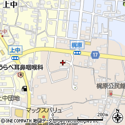 兵庫県加東市梶原291周辺の地図