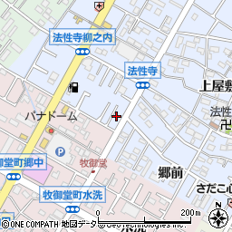 愛知県岡崎市法性寺町柳之内70周辺の地図