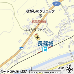 愛知県新城市長篠森上2-1周辺の地図