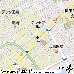 静岡銀行用宗支店周辺の地図
