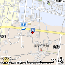 兵庫県加東市梶原254周辺の地図