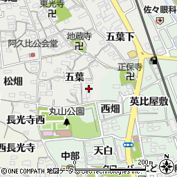 愛知県知多郡阿久比町阿久比五葉30周辺の地図