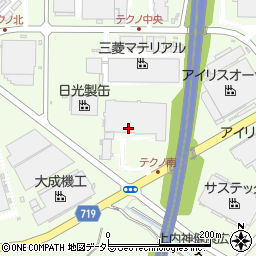兵庫県三田市テクノパーク周辺の地図