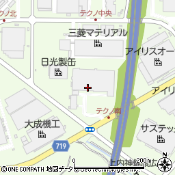 兵庫県三田市テクノパーク周辺の地図