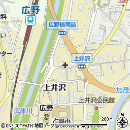 兵庫県三田市上井沢472周辺の地図