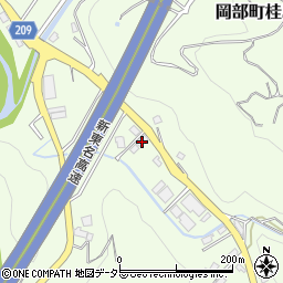 静岡県藤枝市岡部町桂島880-3周辺の地図