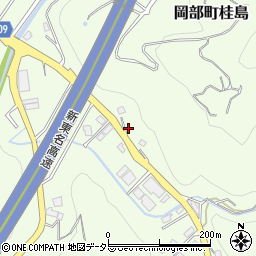 静岡県藤枝市岡部町桂島883-2周辺の地図
