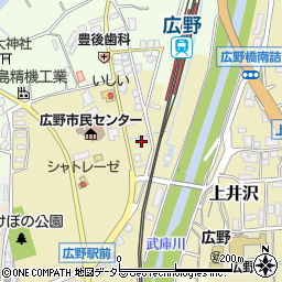 兵庫県三田市上井沢50周辺の地図