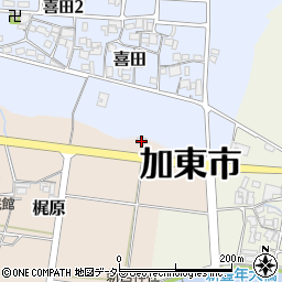 兵庫県加東市梶原29周辺の地図