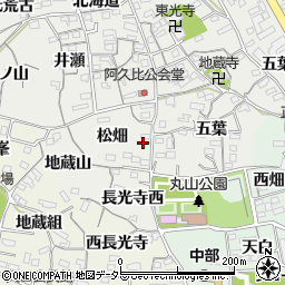 愛知県知多郡阿久比町阿久比松畑周辺の地図