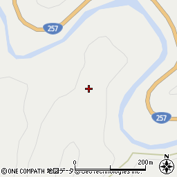 愛知県新城市乗本（林貝津）周辺の地図