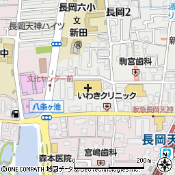 西友長岡店周辺の地図