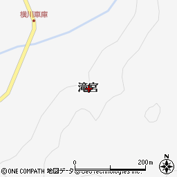 岡山県美作市滝宮周辺の地図