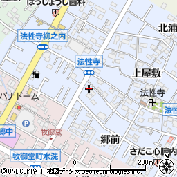 愛知県岡崎市法性寺町郷前26周辺の地図