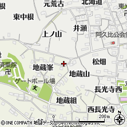 愛知県知多郡阿久比町矢高地蔵峯18-10周辺の地図
