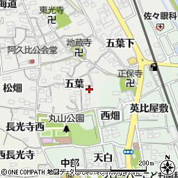 愛知県知多郡阿久比町阿久比五葉29周辺の地図