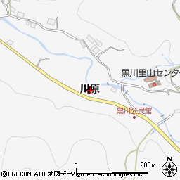 兵庫県川西市黒川川原周辺の地図