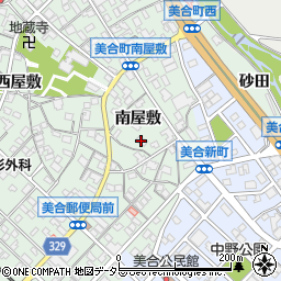 愛知県岡崎市美合町南屋敷周辺の地図