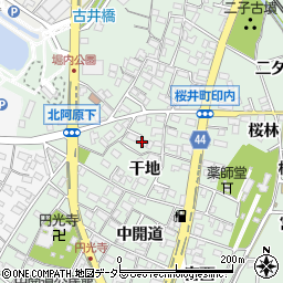 愛知県安城市桜井町印内南分7周辺の地図