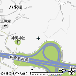 愛知県新城市八束穂若宮周辺の地図