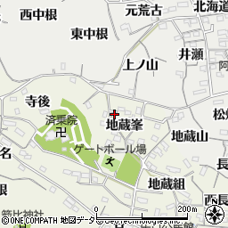 愛知県知多郡阿久比町矢高地蔵峯25-12周辺の地図