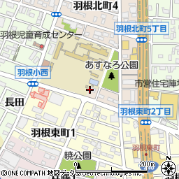 ファミリーマート岡崎羽根北町店周辺の地図