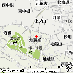 愛知県知多郡阿久比町矢高地蔵峯23周辺の地図