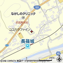 愛知県新城市長篠森上17-5周辺の地図