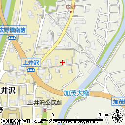 兵庫県三田市上井沢502周辺の地図
