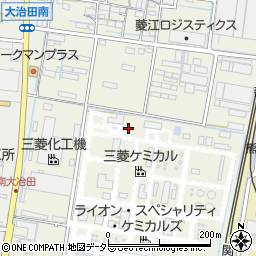 三重県四日市市大治田周辺の地図