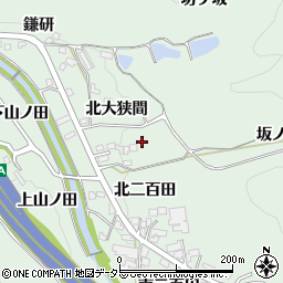 愛知県岡崎市保母町南大狭間周辺の地図