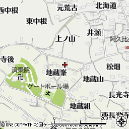 愛知県知多郡阿久比町矢高地蔵峯20周辺の地図