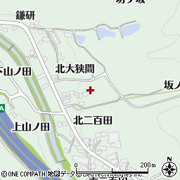 愛知県岡崎市保母町（南大狭間）周辺の地図