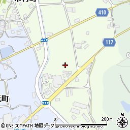 兵庫県加西市市村町周辺の地図