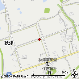 兵庫県加東市秋津周辺の地図