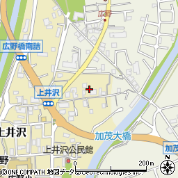兵庫県三田市上井沢517周辺の地図