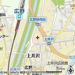 兵庫県三田市上井沢461周辺の地図