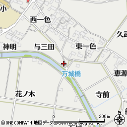 愛知県岡崎市岡町与三田40周辺の地図
