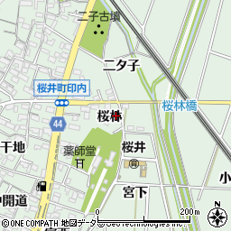 愛知県安城市桜井町桜林10周辺の地図