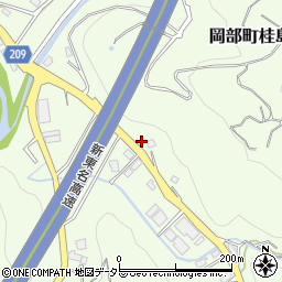 静岡県藤枝市岡部町桂島878周辺の地図