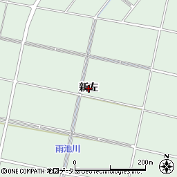 愛知県安城市桜井町新左周辺の地図