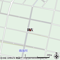 愛知県安城市桜井町（新左）周辺の地図