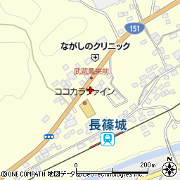 愛知県新城市長篠（森上）周辺の地図
