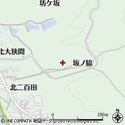 愛知県岡崎市保母町（坂ノ脇）周辺の地図
