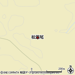 京都府長岡京市奥海印寺松茸尾周辺の地図