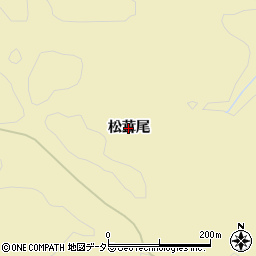 京都府長岡京市奥海印寺（松茸尾）周辺の地図