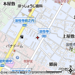 愛知県岡崎市法性寺町柳之内30周辺の地図