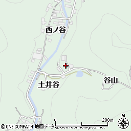 京都府宇治市炭山谷山周辺の地図