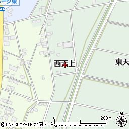 愛知県安城市桜井町西天上周辺の地図