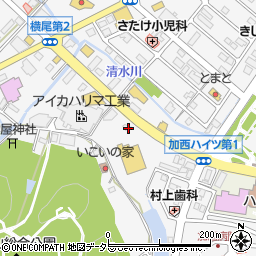 兵庫県加西市北条町横尾469-1周辺の地図
